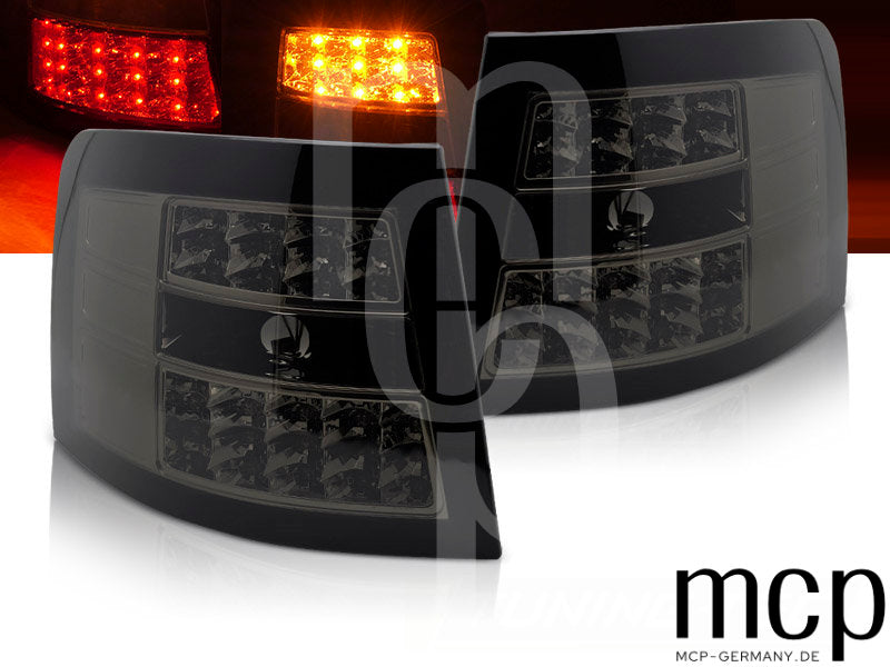 LED Rückleuchten Set für Audi A6 C5 Avant (04/97–12/04) in Smoke