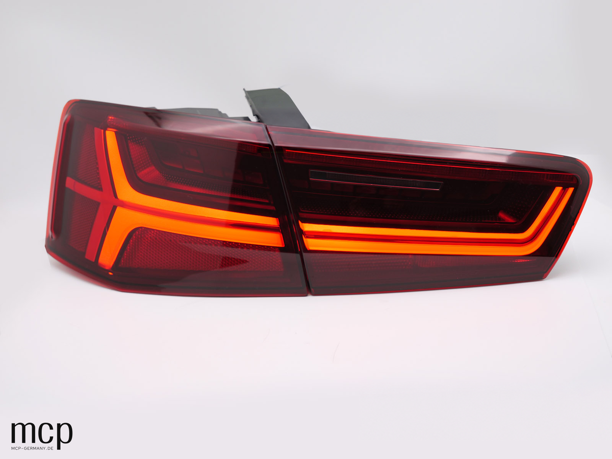 Voll LED Rückleuchten Set für Audi A6 C7 Limousine (2011 bis 2014) mit dynamischem Blinker – Ansicht 2