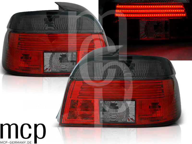 LED Rückleuchten Set für BMW 5er E39 Limousine (09/95 bis 08/00) in Rot/Smoke
