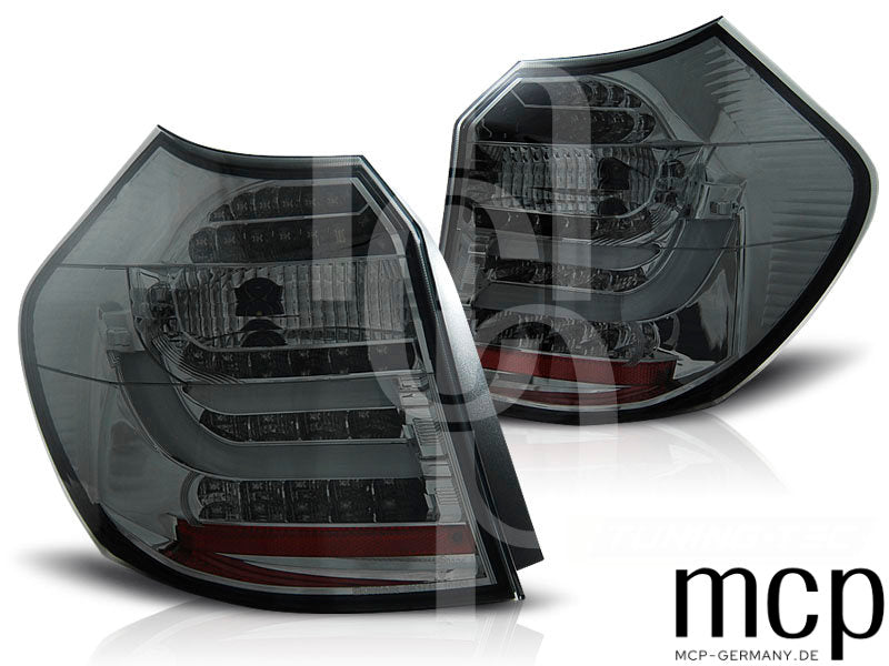 LED Lightbar Rückleuchten Set für BMW 1er E81 E87 (04-07) Smoke