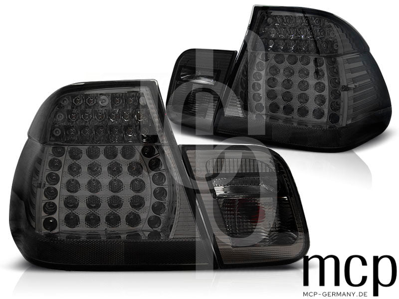 LED Rückleuchten Set für BMW 3er E46 Limousine (05/1998 bis 08/2001) in Smoke