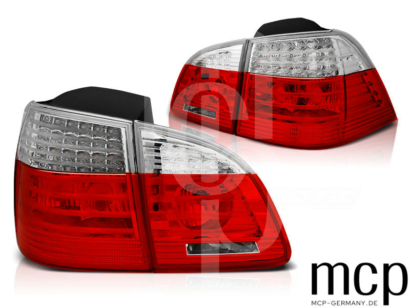 LED Rückleuchten Set für BMW 5er E61 Touring (06/04 bis 02/07) in Rot/Klar mit LCI-Optik