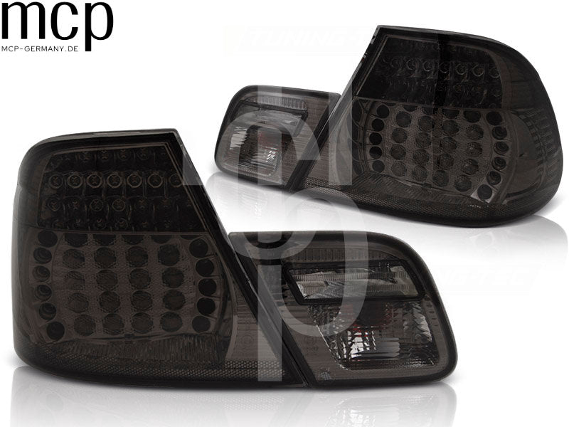 LED Rückleuchten Set für BMW 3er E46 Coupé (04/2003 bis 2006) in Smoke