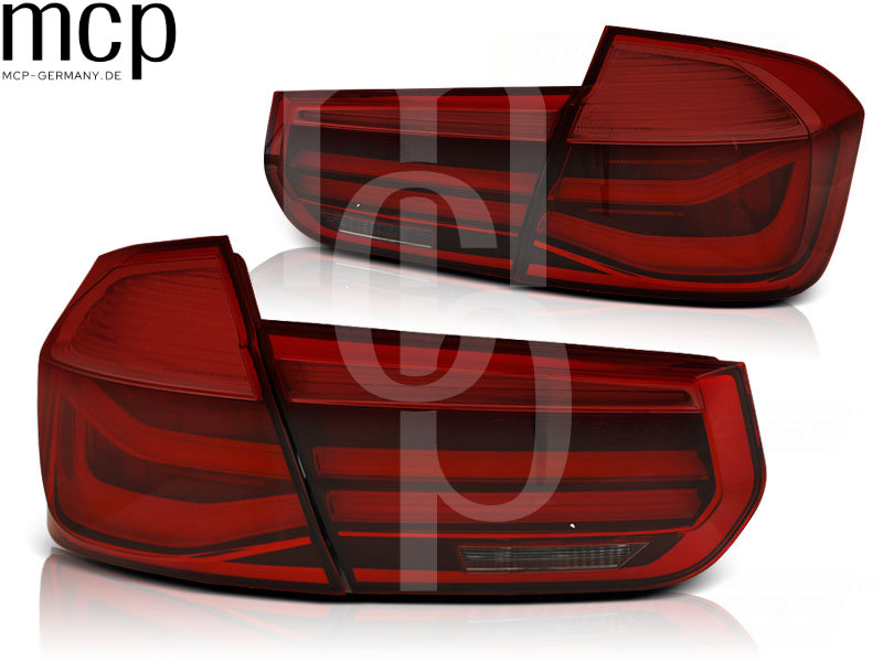 LED Lightbar Rückleuchten für BMW 3er F30 F35 (10/11-10/15) Rot