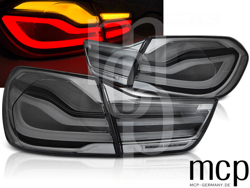 Voll LED Rückleuchten für BMW 4er F32 F33 F36 und M4 F82 (2013–2016) in Smoke