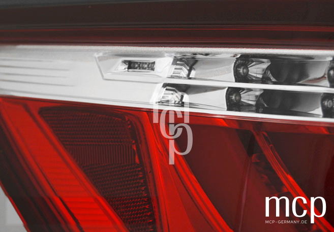 LDBMI2 – BMW 5er E60 LCI Rückleuchten Rot/Klar – Detailansicht der unbeleuchteten Rückleuchte