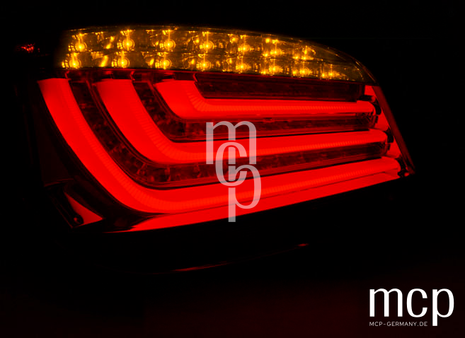 LDBMI2 – BMW 5er E60 LCI Rückleuchten Rot/Klar – LED-Lichtbild mit Blinker