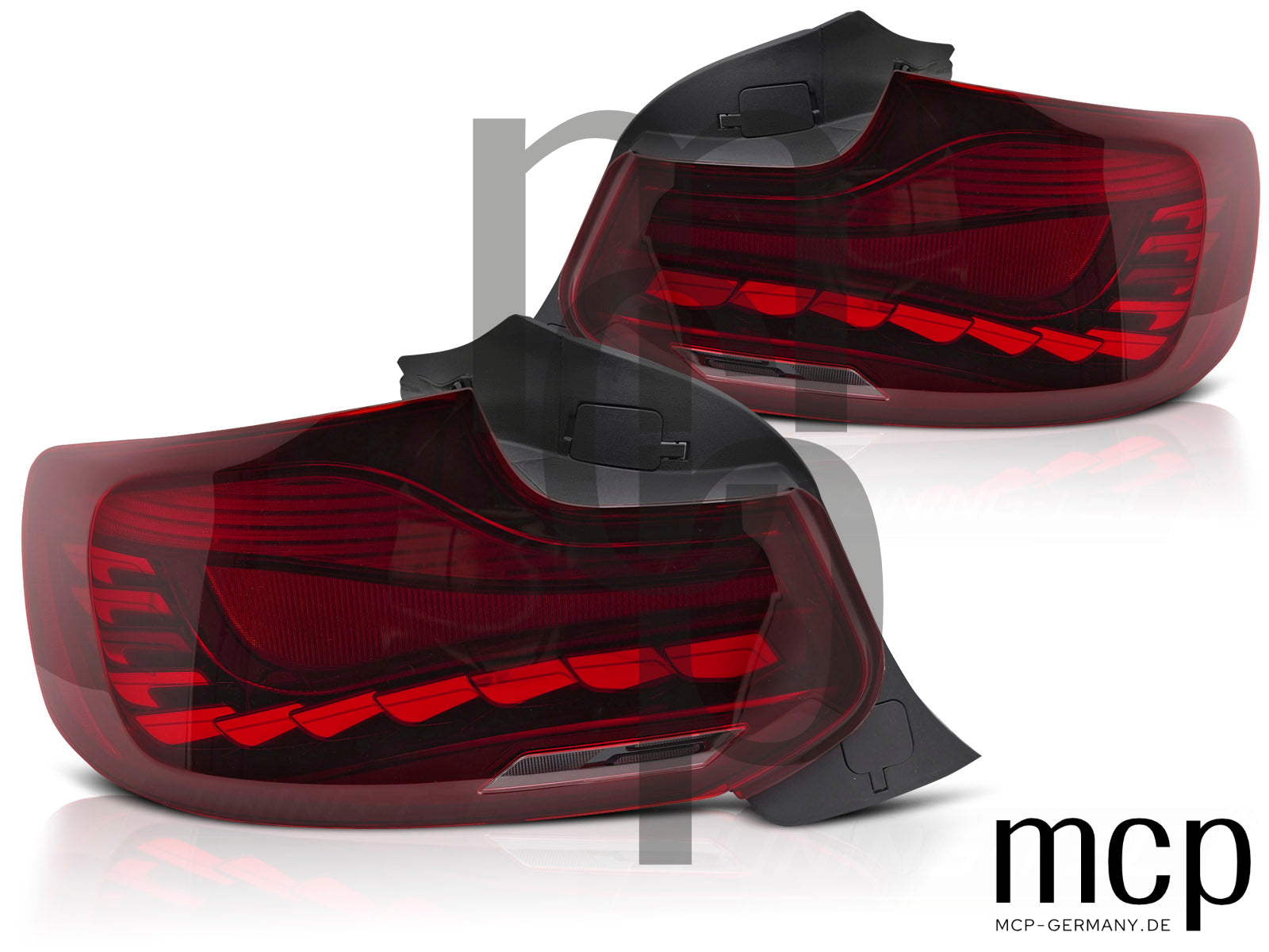 Voll LED Rückleuchten Set für BMW 2er F22/F23 und M2 F87 (11/13 bis 07/21) in Rot mit Dynamischem Blinker