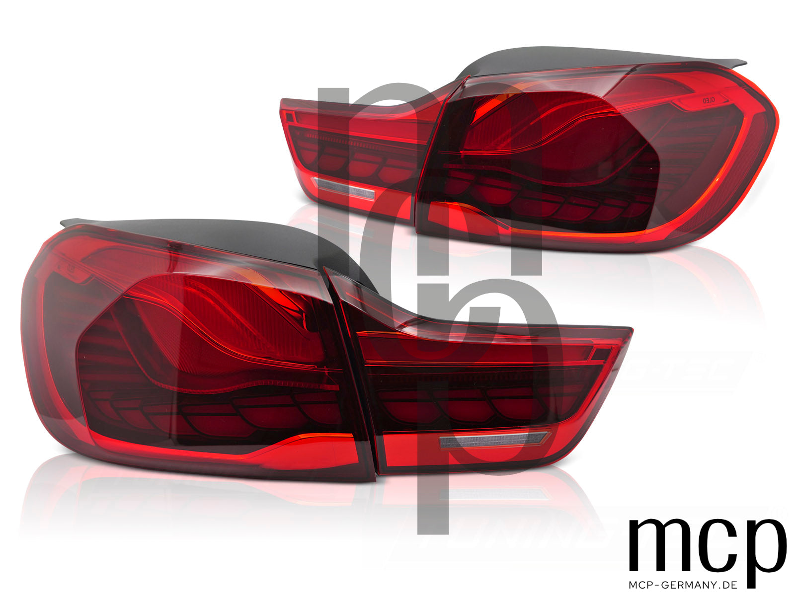 Voll LED Rückleuchten Set für BMW 4er F32/F33/F36/F82/F83 (10/13 bis 06/21) in Rot mit Dynamischem Blinker
