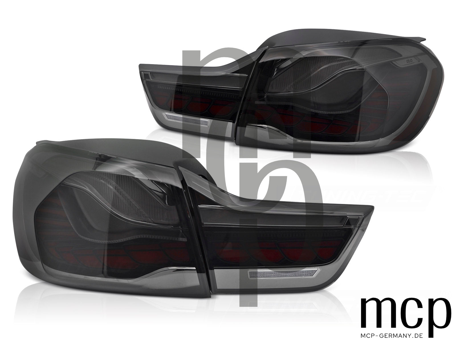 Voll LED Rückleuchten Set für BMW 4er F32 F33 F36 F82 (10/13 bis 06/21) in Smoke
