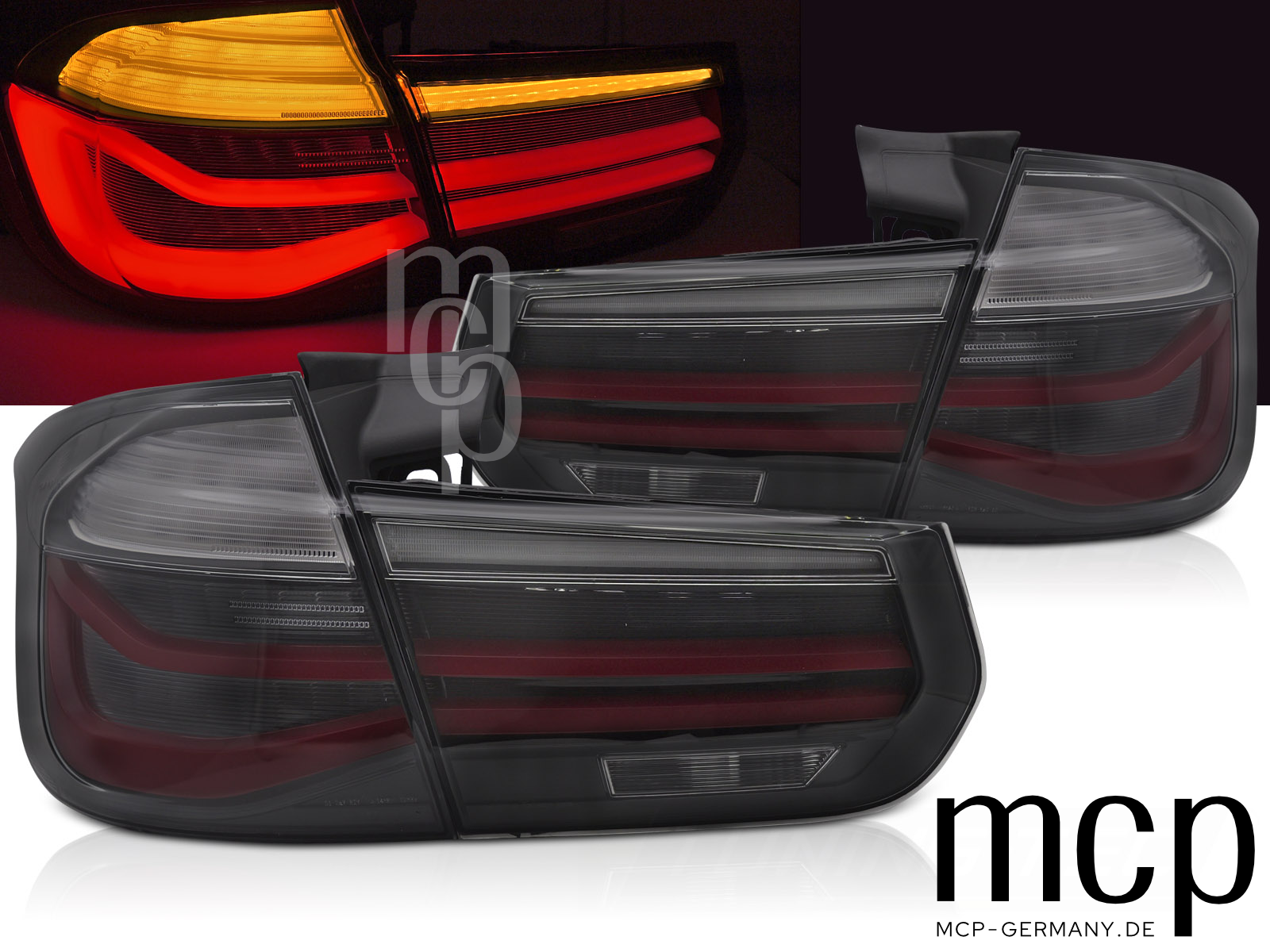 BMW 3er F31 Touring LED Lightbar Rückleuchten Set Smoke Dyn. Blinker 2011–2018