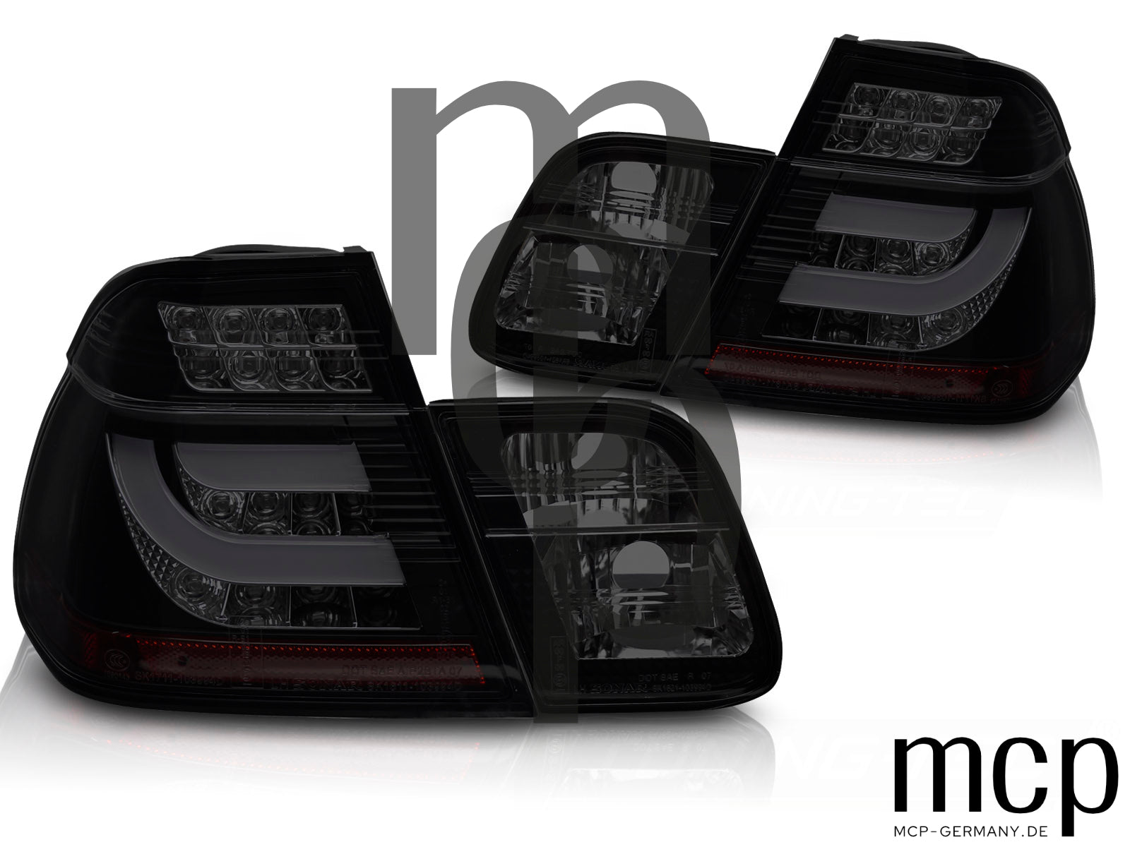 LED Rückleuchten Set für BMW 3er E46 Limousine (2001 bis 2005) in Smoke