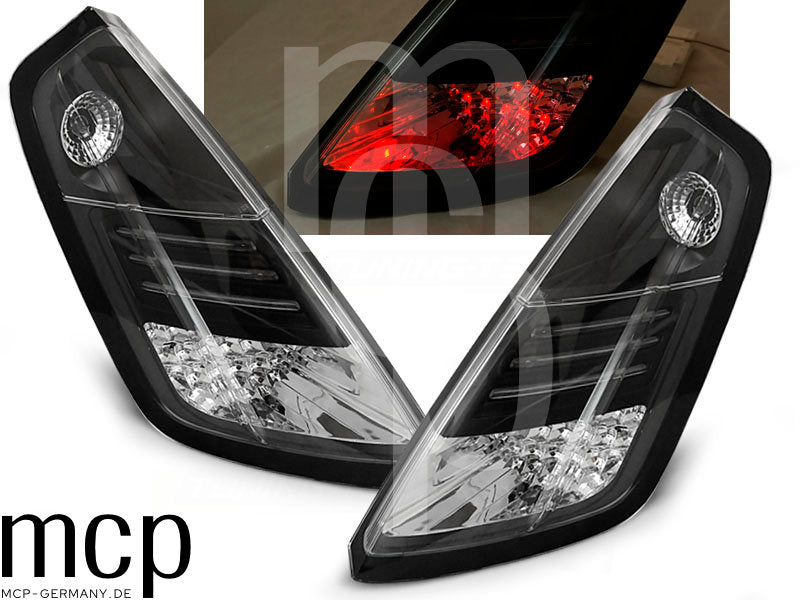 LED Rückleuchten Set für Fiat Grande Punto Typ 199 (09/05 bis 10/09) in Schwarz