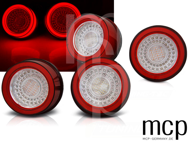 Voll LED Lightbar Rückleuchten Set für Ferrari F355 (1994 bis 1999) in Rot/Klar