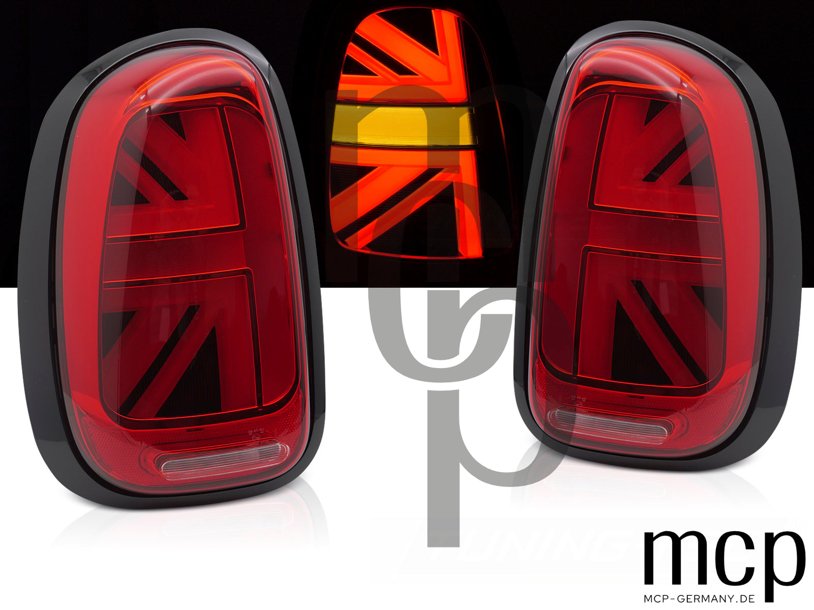 Voll LED Lightbar Rückleuchten Set für MINI Cooper R60 Countryman (2010 bis 2016) in Rot mit dynamischem Blinker