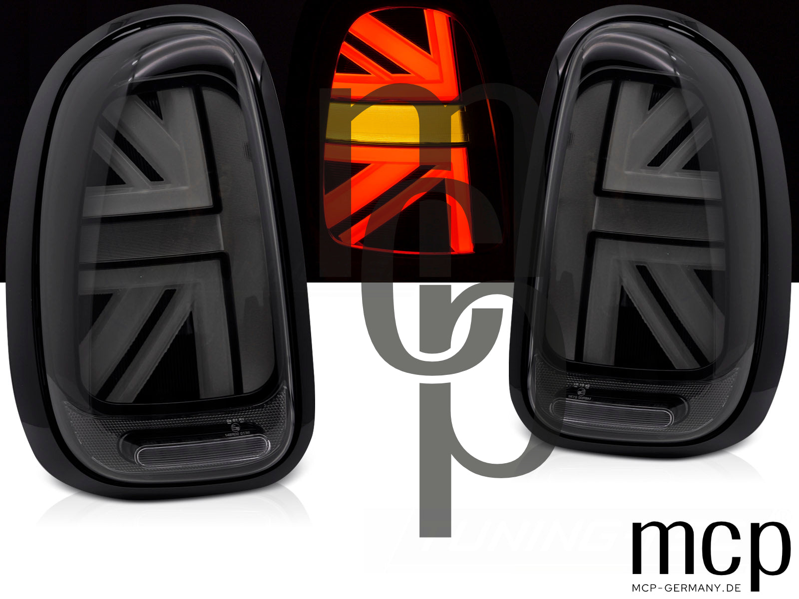 Voll LED Rückleuchten Set für MINI Cooper R60 Countryman (2010 bis 2016) in Smoke mit Dynamischem Blinker