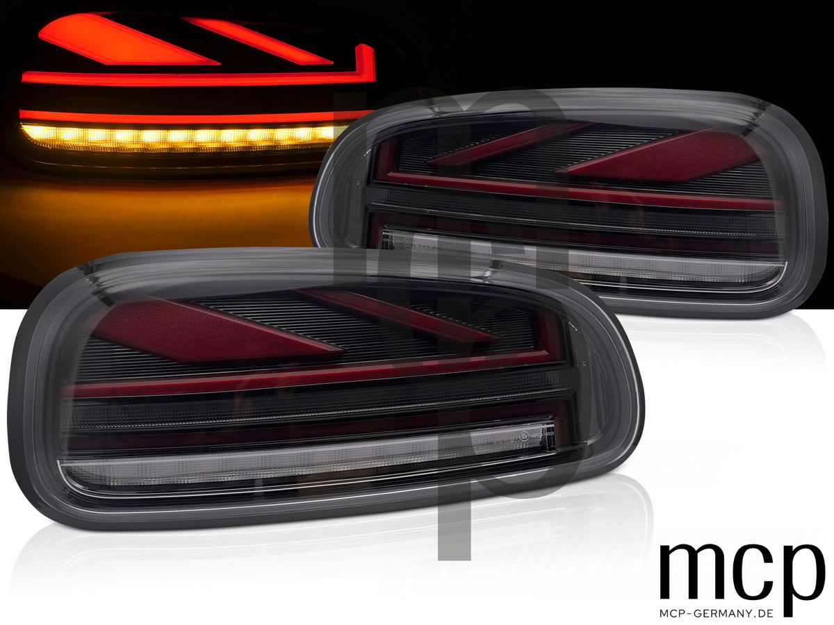 Voll LED Lightbar Rückleuchten Set für MINI Cooper F54 Clubman (2015 bis 2019) in Smoke