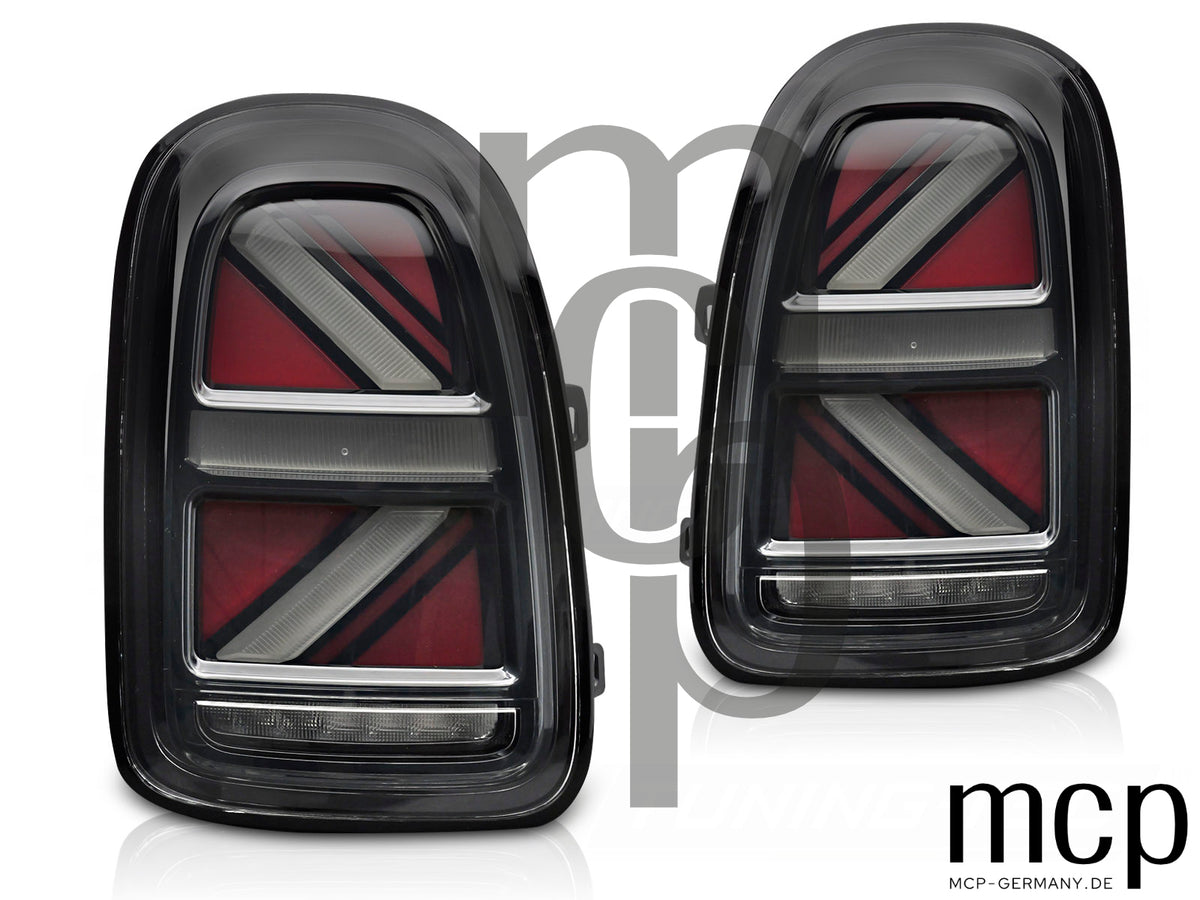 Voll LED Lightbar Rückleuchten Set für MINI Cooper F60 Countryman II (2016 bis 2020) in Smoke