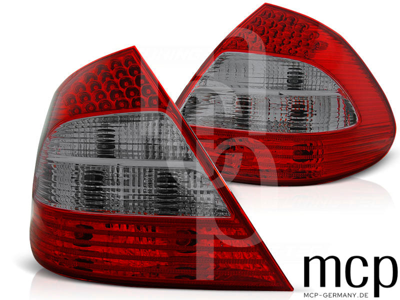LED Rückleuchten Set für Mercedes-Benz E-Klasse W211 Limousine (03/2002 bis 04/2006) in Rot/Smoke