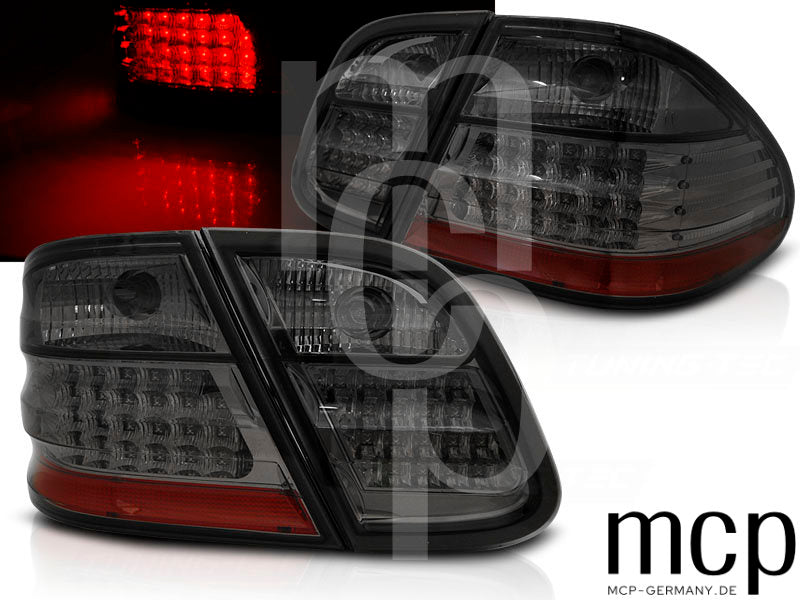 LED Rückleuchten Set für Mercedes-Benz CLK W208 Coupé/Cabrio (03/97 bis 04/02) in Smoke