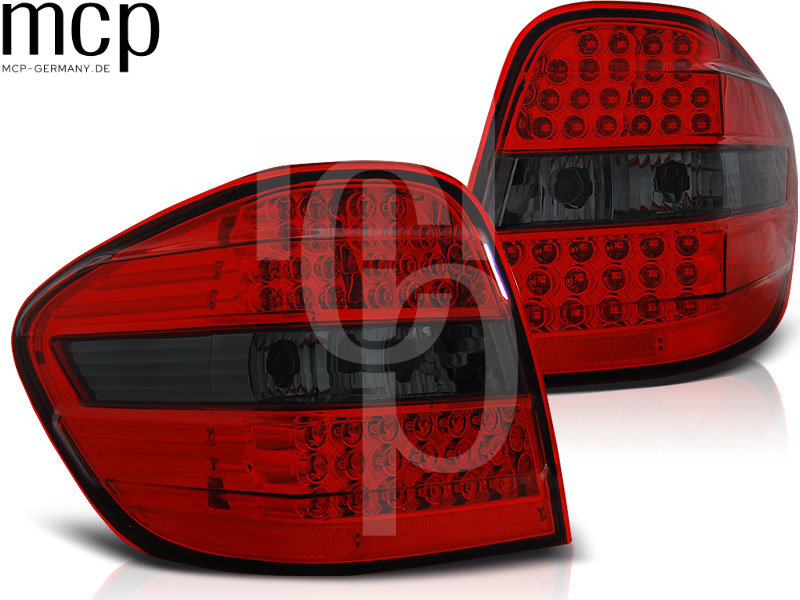 LED Rückleuchten Set für Mercedes-Benz M-Klasse W164 (2005 bis 2008) in Rot/Smoke