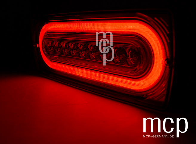 LDMEB0 Mercedes-Benz G-Klasse W463 LED Rückleuchten Rot/Klar – Leuchtansicht