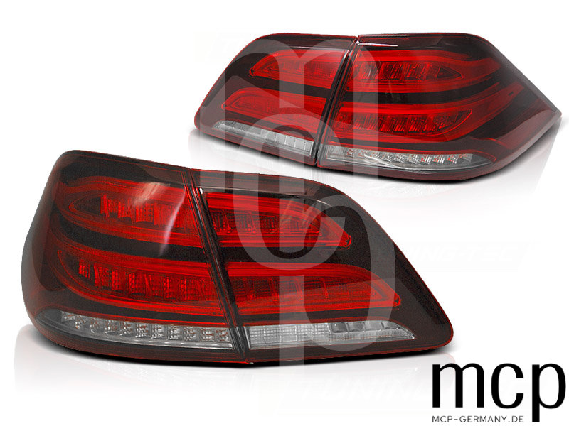 Voll LED Lightbar Rückleuchten Set für Mercedes M-Klasse ML W166 (06/2011 bis 07/2015) in Rot/Klar
