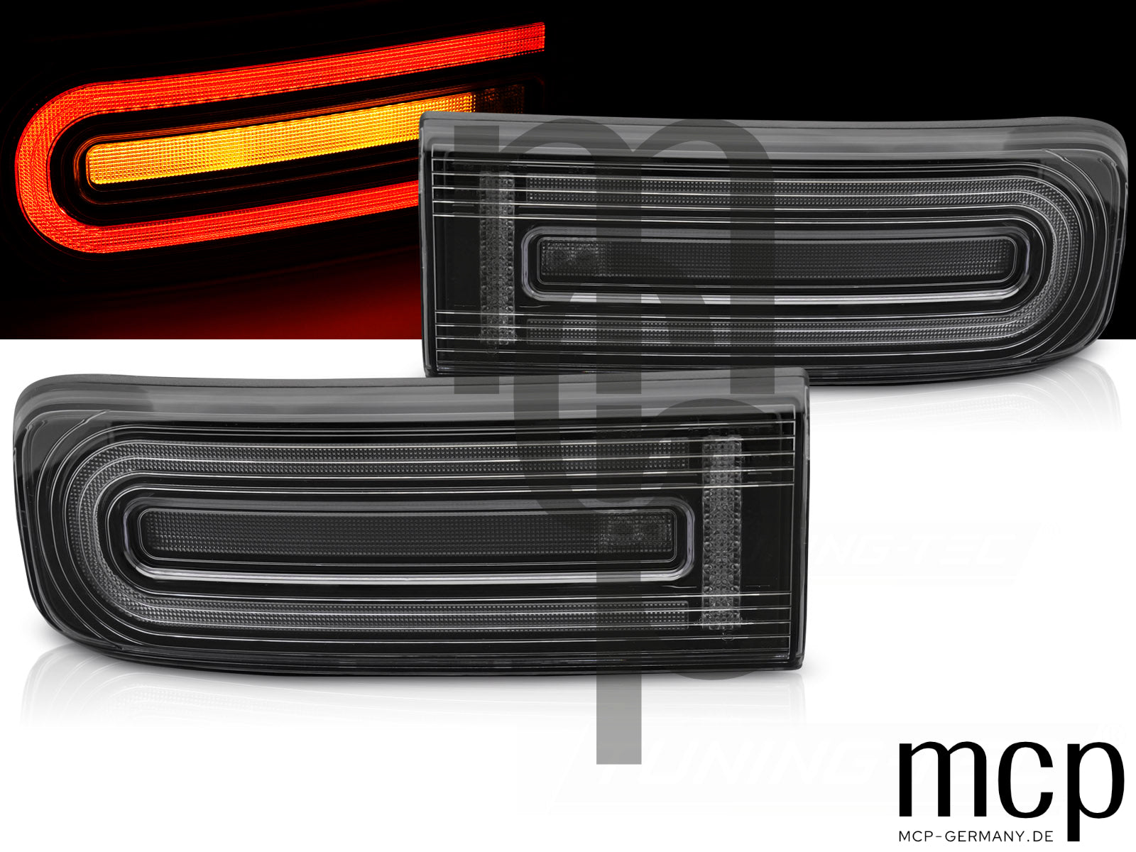 Voll LED Lightbar Rückleuchten Set für Mercedes-Benz G-Klasse W464 (ab 2018) in Schwarz