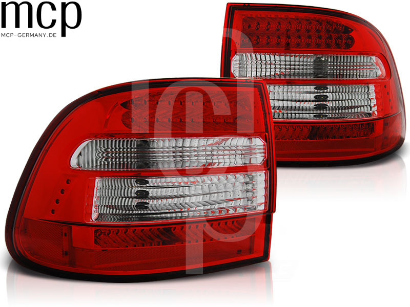 LED Rückleuchten Set für Porsche Cayenne 955 / 9PA (09/02 bis 02/07) in Rot/Klar