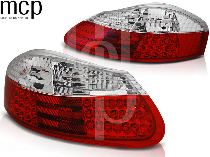 LED Rückleuchten Set für Porsche Boxster 986 (09/96 bis 12/04) in Rot/Klar