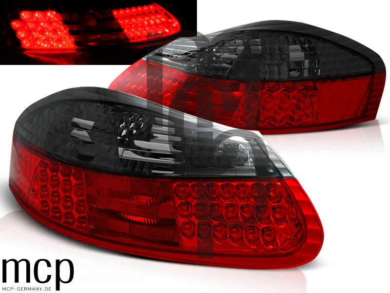 LED Rückleuchten Set für Porsche Boxster 986 (09/96 bis 12/04) in Rot/Smoke