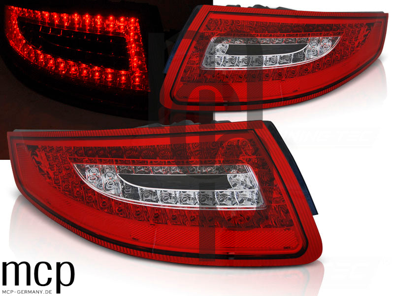 LED Rückleuchten Set für Porsche 911 997 1. Generation (02/04 bis 07/08) in Rot/Klar