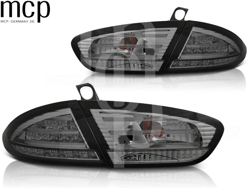 LED Rückleuchten Set für Seat Leon 1P1 Facelift (03/2009 bis 2012) in Smoke