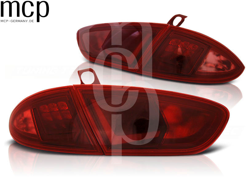 LED Lightbar Rückleuchten Set für Seat Leon 1P1 Facelift (03/2009 bis 2012) in Rot