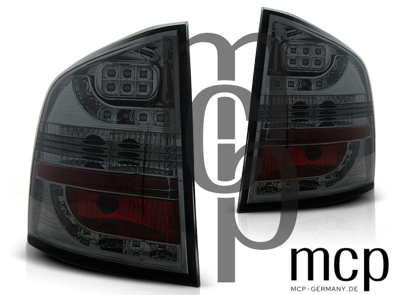 LED Rückleuchten Set für Skoda Octavia 2 (1Z) Kombi (2004 bis 2012) in Smoke