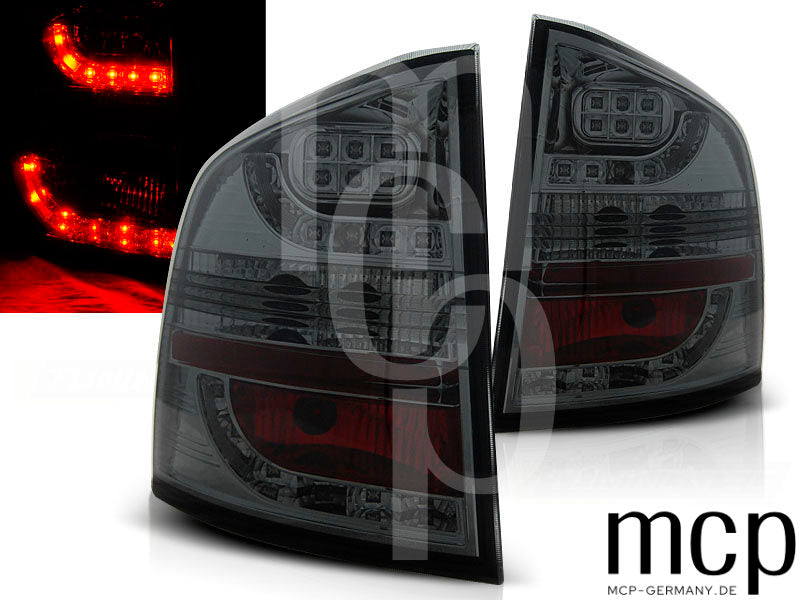 LED Rückleuchten Set für Skoda Octavia 2 (1Z) Kombi (2004 bis 2012) in Smoke