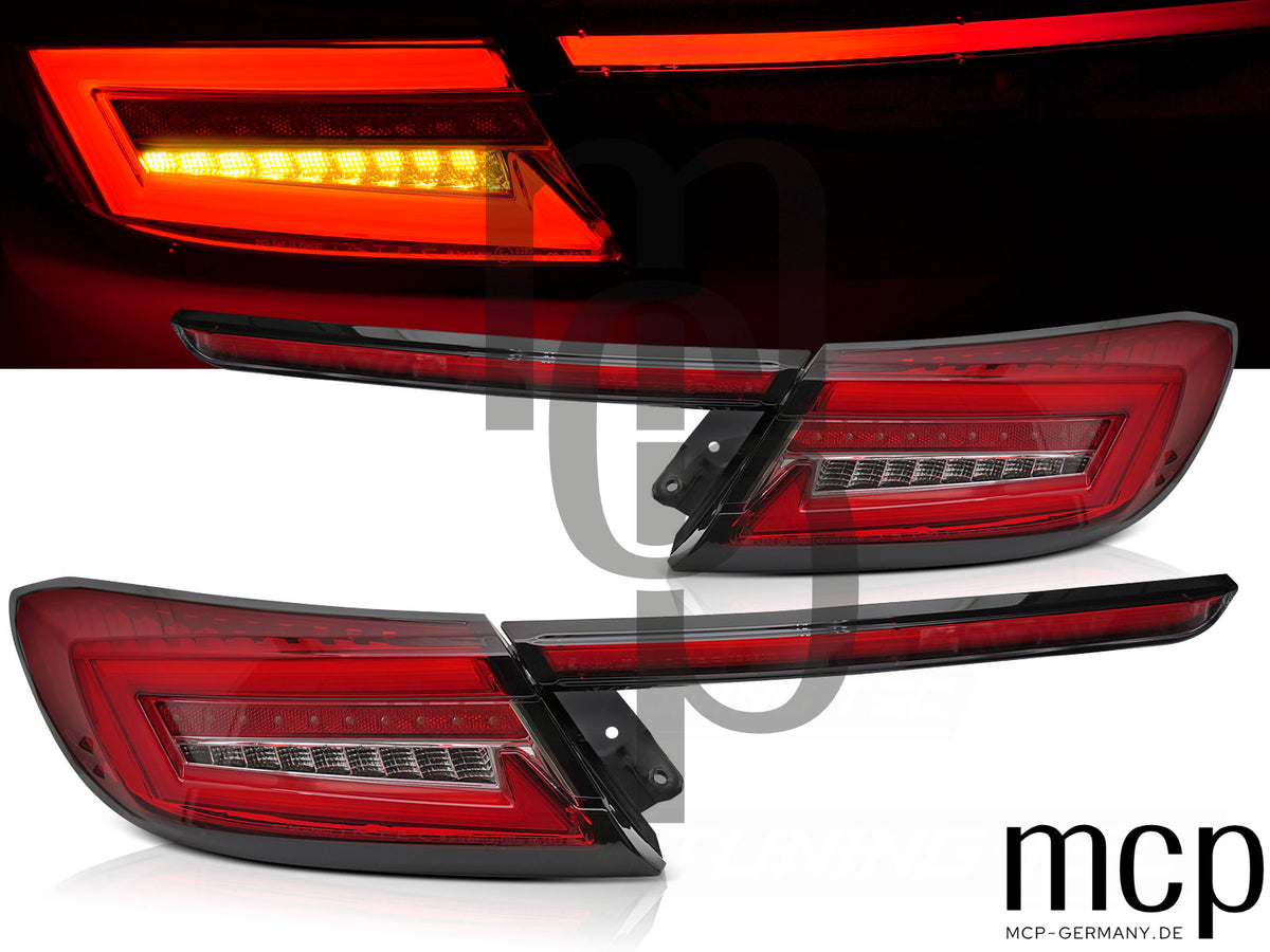 LED Lightbar Rückleuchten Set für Toyota GR86 (ab 2021) in Rot/Klar mit Dynamischem Blinker