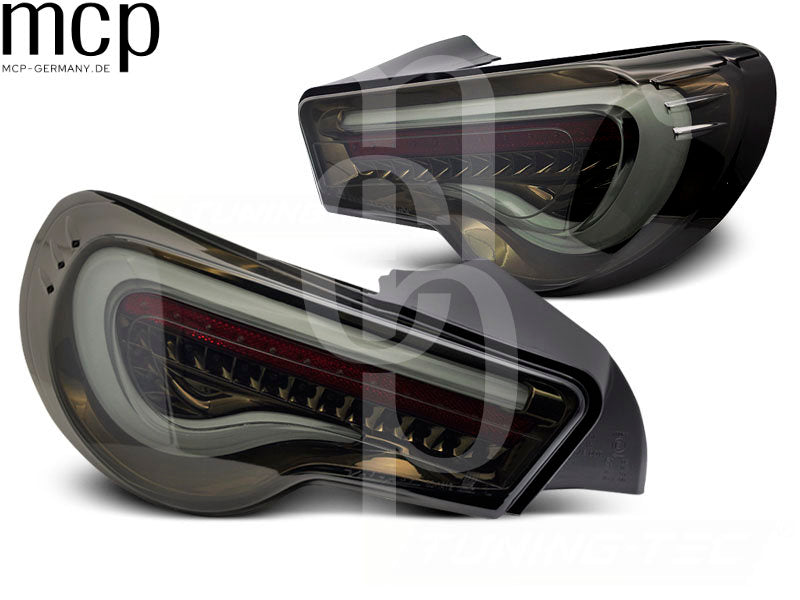 LED Lightbar Rückleuchten Set für Toyota GT86 (2012 bis 2021) in Smoke mit Dynamischem Blinker