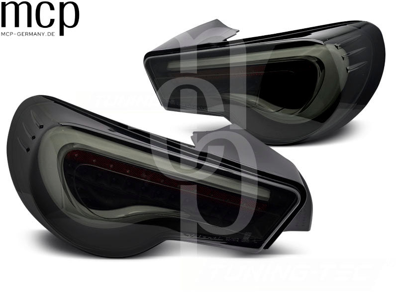 LED Lightbar Rückleuchten Set für Toyota GT86 (2012 bis 2021) in Smoke mit Dynamischem Blinker