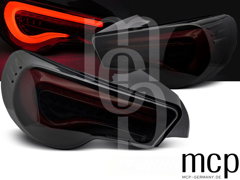 LED Lightbar Rückleuchten Set für Toyota GT86 (2012 bis 2021) in Smoke/Rot mit Dynamischem Blinker