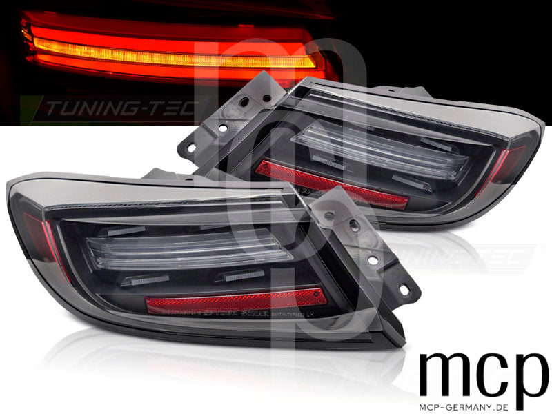 LED Lightbar Rückleuchten Set für Toyota GR86 (ab Modelljahr 2021) in Schwarz/Klar mit Dynamischem Blinker