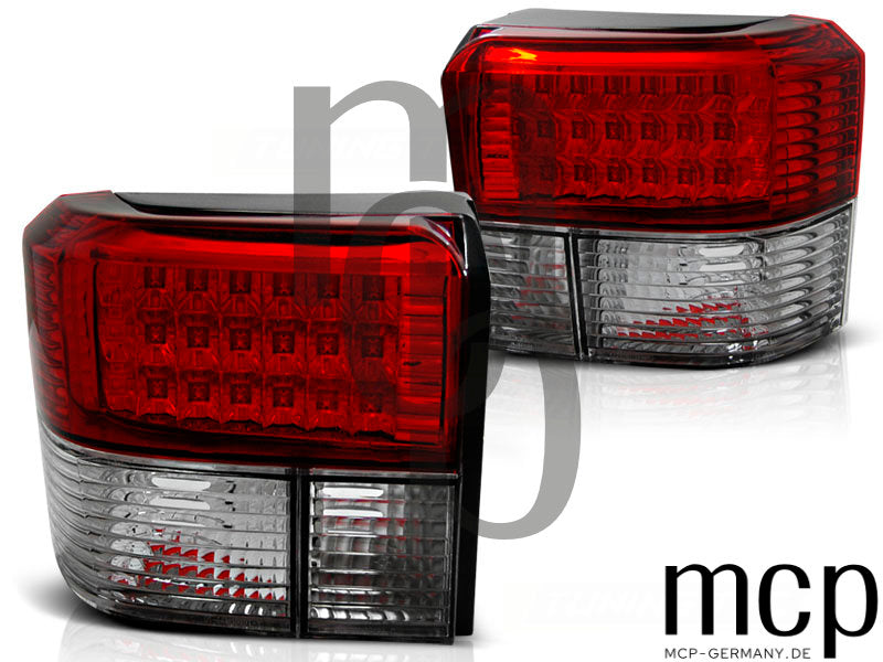 LED Rückleuchten Set für VW T4 (09/90 bis 08/03) in Rot/Klar