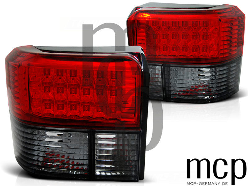 LED Rückleuchten Set für VW T4 (09/90 bis 08/03) in Rot/Smoke