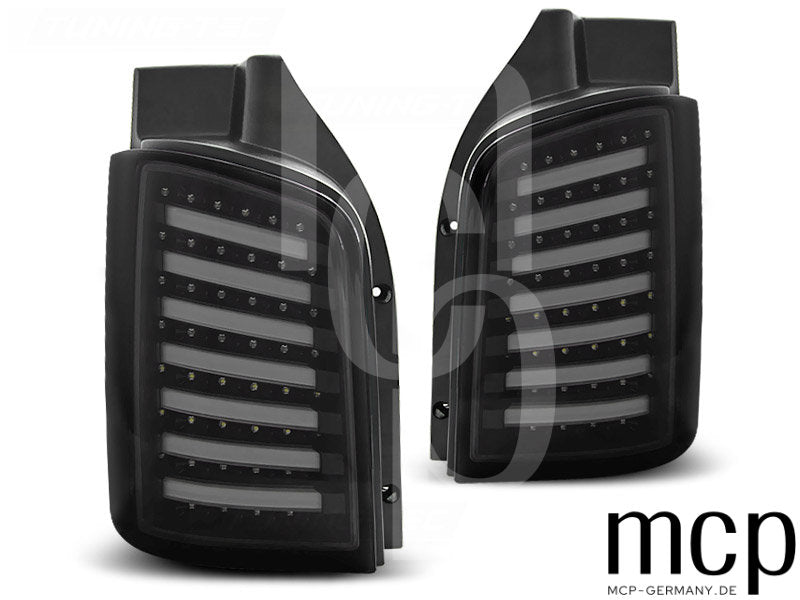 Voll LED Lightbar Rückleuchten Set für VW T5 (05/03 bis 06/15) in Smoke