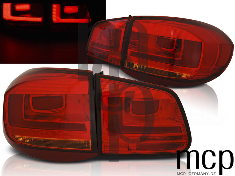 LED Rückleuchten Set für VW Tiguan (2007 bis 07/2011) in Rot