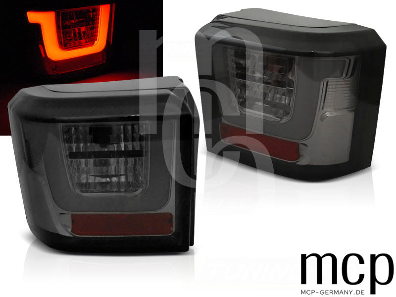 LED Lightbar Rückleuchten Set für VW T4 (09/90 bis 08/03) in Smoke