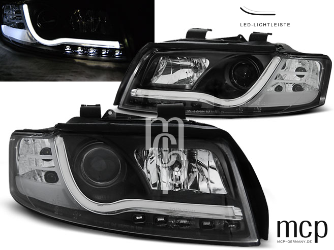 LPAU88 – Scheinwerfer-Set mit Detail der LED-Lichtleiste