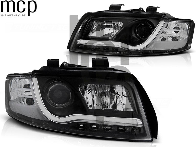 LED Scheinwerfer Set für Audi A4 B6 8E (10/00 bis 10/04) in Schwarz