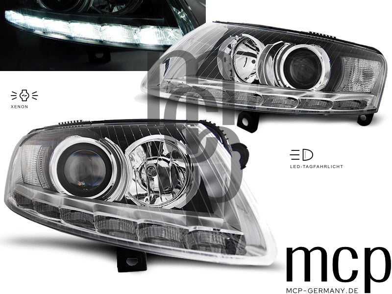 LPAUA8 Scheinwerfer-Set – Gesamtansicht mit Lichtdetail – MCP