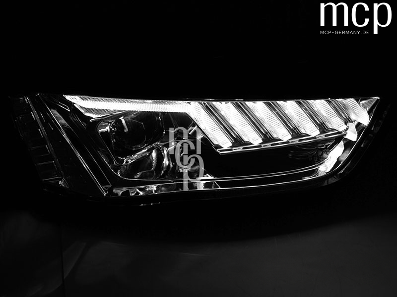 LPAUF7 Audi A4 B8 Chrom LED Lichtdetail